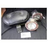 Pair of HID Flood Lamps & Head Rest