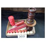 Group of Candle Items