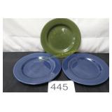 JC Penny Home Collection Stoneware Plates - (3)