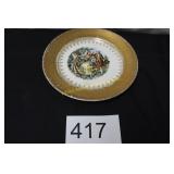 Vintage Fragonard Style Decorative Porc. Plate