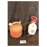 1 Gallon Multipurpose Sprayer & 2.5 Gal Gas Can