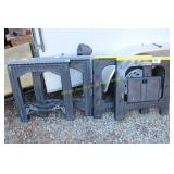 (2) Pair of Plastic Saw Horses