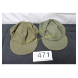 (2) Hot Weather Army Field Caps