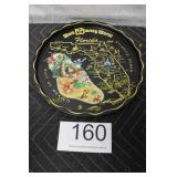 Florida Walt Disney World Tin Souvenir State Map