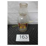 Vintage Meadow Gold Cream Top 1 Qt. Milk Bottle