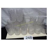 Set of (8) Ice Tea Tumblers & (8) Glasses