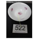 Vintage 7' Swirl Edge China Bowl w/Roses