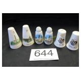 Lot of 3 Sets Souvenir S & P Shaker Sets