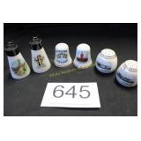 Lot of 3 Sets International Souvenir S & P Shaker'