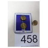 (3) Vtg. Gold Tone U.S. Military Pin