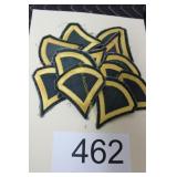 (12) U.S. Army Yellow on Black Patches
