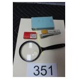 Advertising Stapler & Magnifying Glass