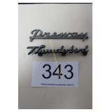 Vintage Car Emblems - Thunderbird - Preway