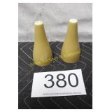 Vtg. MCM Atomic Cone Ceramic S & P Shakers
