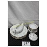 Golden Harvest Wheat Fine China Dinnerware