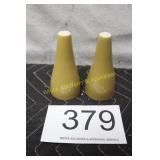 Vtg. MCM Atomic Cone Ceramic S & P Shakers
