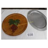 Vintage Serving Platter Set - (2)