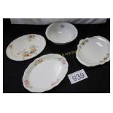 Vintage Ceramic Platters & Serving Bowl