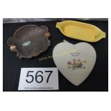 Vintage Copper Clad Ashtray & Other Vtg. Relics