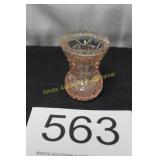 Vintage Pink Toothpick Holder - Clear Glass
