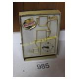 Vtg. Falstaff Beer Lighted Clock Sign
