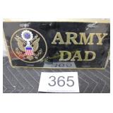 Army Dad License Plate - Novelty - NIP