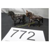 50's Miniature Cast Metal Western Parade Horses