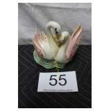 Shafer 6' Tall 23K Gold Trimmed Swan Planter