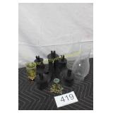 Candle Holders - Clear Glass Chimneys