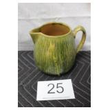 Green/Yellow Creamer Pitcher - Walnut Design
