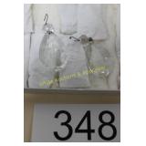 (10) Teardrop Crystal Glass Prism Pendants