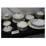 Meito China Dinnerware Set - Handpainted - Partial