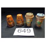 Vintage Wooden Souvenir S & P Shakers