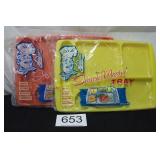 Vintage Snack Master Plastic Divided Tray - (4)