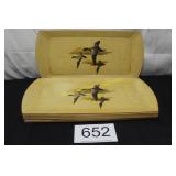 Vintage Mallard Duck Serving Trays - (8)