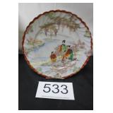 Kutani Japan Hand Painted Geisha Girls Plate