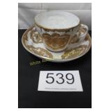 Large Ceramic Cup w/ Coordinated Saucer - Bowl