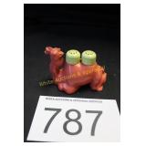 Vtg. 'Double Hump' Camel S & P Shaker Set