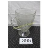 Jeannette Glass Iris & Herringbone Pitcher