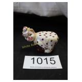 Vtg. Hand Painted Pola Dot Clown Figurine