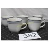 (5) Vtg. Johann Haviland Crowning Fashion Mugs