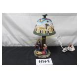 Christmas Nativity Lamp w/Decorative Shade