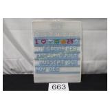 Handmade Vtg. Plastic Canvas Perpetual Calendar