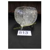 Elegant EAPG 3-Footed Rose Bowl