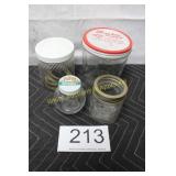 Group of Vintage Glass Jars - (3) w/Lids