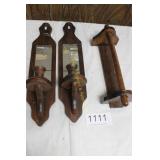Pair of Mirrored Candle Sconces & More