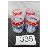 (4) Libbey Apollo 12 Return to the Moon Glassware