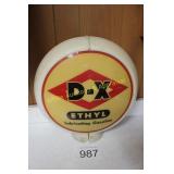 D-X Ethyl Lubricating Gasoline Pump Globe