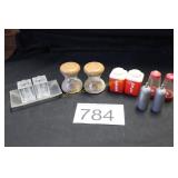 Curated Lot: 5 sets of Vtg./MCM S & P Shaker