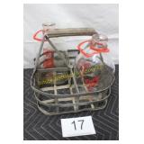 Milk Bottle Carrier w/(2) 1/2 Gal Milk Bottles